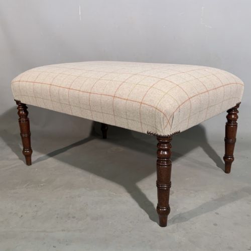 fully restored regency centre footstool - CATEGORY: ANTIQUE STOOLS - DATED REGENCY