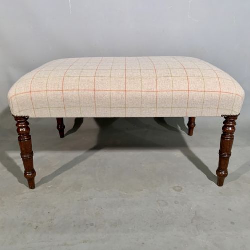 FULLY RESTORED REGENCY CENTRE FOOTSTOOL - ADDITIONAL PHOTO 4