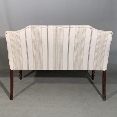REGENCY 2 SEATER SALON SEAT WITH NEW LINEN STRIPE - ADDITIONAL PHOTO 5