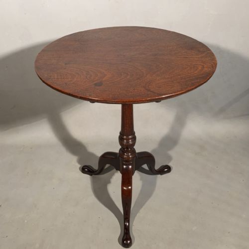 GEORGIAN MAHOGANY TILT TOP WINE TABLE - ADDITIONAL PHOTO 1
