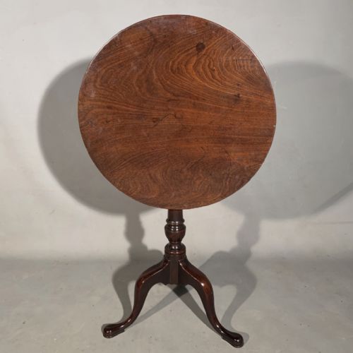 GEORGIAN MAHOGANY TILT TOP WINE TABLE - ADDITIONAL PHOTO 2