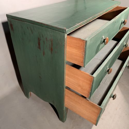 PAINTED GEORGIAN CHEST OF DRAWERS - ADDITIONAL PHOTO 6
