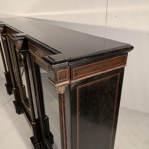 EBONISED VICTORIAN CREDENZA SIDEBOARD WITH MIRROR DOOR - ADDITIONAL PHOTO 1