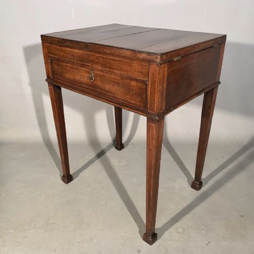 GENTLEMANS VANITY TABLE STAMPED GILLOWS - ADDITIONAL PHOTO 1