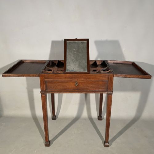 GENTLEMANS VANITY TABLE STAMPED GILLOWS - ADDITIONAL PHOTO 2