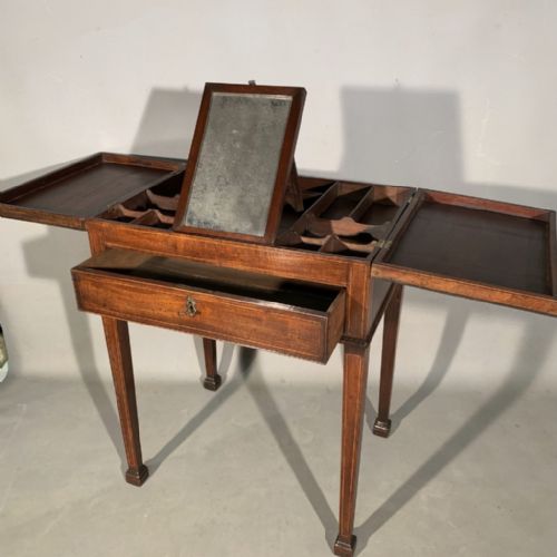 GENTLEMANS VANITY TABLE STAMPED GILLOWS - ADDITIONAL PHOTO 3