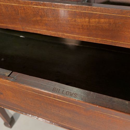 GENTLEMANS VANITY TABLE STAMPED GILLOWS - ADDITIONAL PHOTO 7