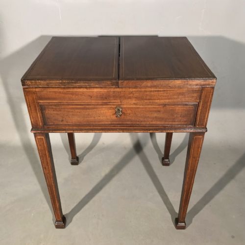 GENTLEMANS VANITY TABLE STAMPED GILLOWS - ADDITIONAL PHOTO 9