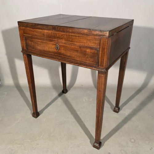 GENTLEMANS VANITY TABLE STAMPED GILLOWS - ADDITIONAL PHOTO 10