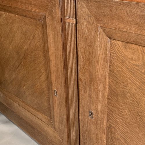 EARLY C19TH FRENCH OAK EMPIRE SIDEBOARD WITH SLATE TOP - ADDITIONAL PHOTO 6