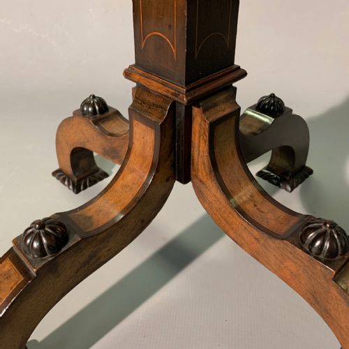 EBONY AND IVORY INLAID SIDE TABLE - ADDITIONAL PHOTO 6