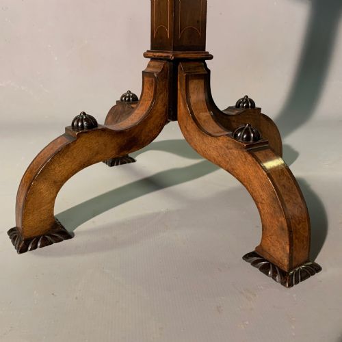 EBONY AND IVORY INLAID SIDE TABLE - ADDITIONAL PHOTO 7