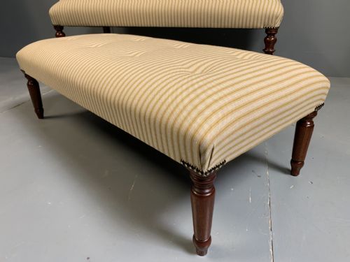 REGENCY WINDOW SEAT AND LOW FOOTSTOOL SET - ADDITIONAL PHOTO 9
