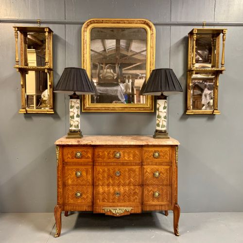 PAIR OF C19TH GILT BRACKET MIRRORS WITH BEVELLED GLASS - ADDITIONAL PHOTO 2