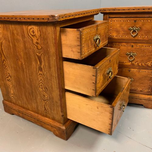 PAIR OF VICTORIAN PITCH PINE BEDSIDE CABINETS - ADDITIONAL PHOTO 6