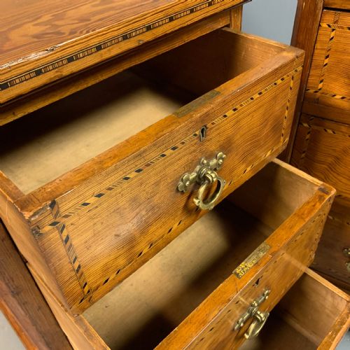 PAIR OF VICTORIAN PITCH PINE BEDSIDE CABINETS - ADDITIONAL PHOTO 8