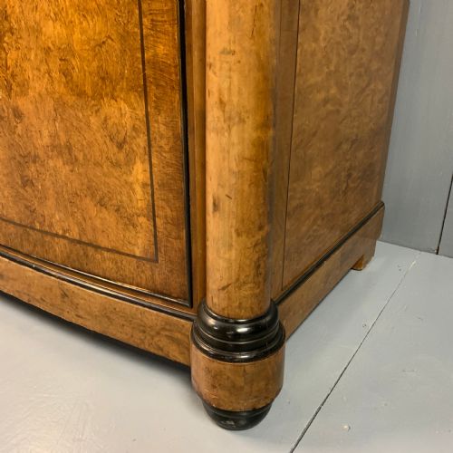 ANTIQUE BIEDERMEIER SIDEBOARD IN SATIN BIRCH AND EBONISED - ADDITIONAL PHOTO 10