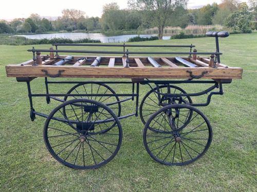 fig 1. Victorian coach built funeral Bier carriage 