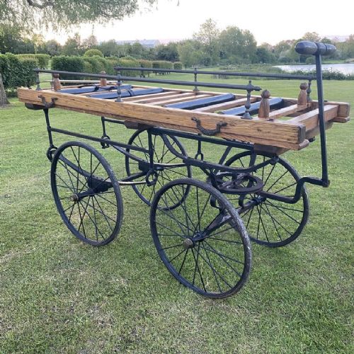 fig 2. Victorian coach built funeral Bier carriage 
