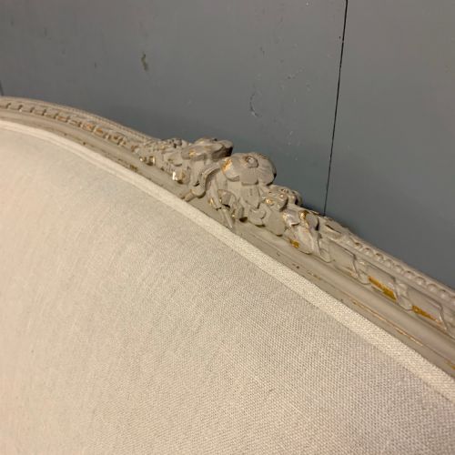 NEWLY UPHOLSTERED FRENCH 2 SEATER AND PAIR OF CHAIRS - ADDITIONAL PHOTO 7