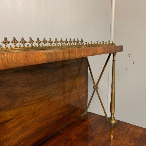 REGENCY ROSEWOOD AND BRASS INLAID CHIFFONIER - ADDITIONAL PHOTO 3