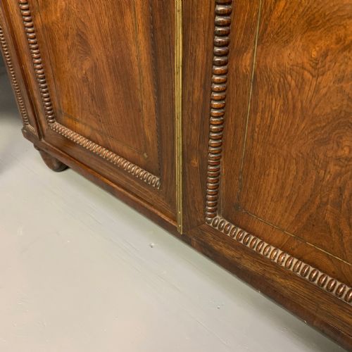 REGENCY ROSEWOOD AND BRASS INLAID CHIFFONIER - ADDITIONAL PHOTO 7