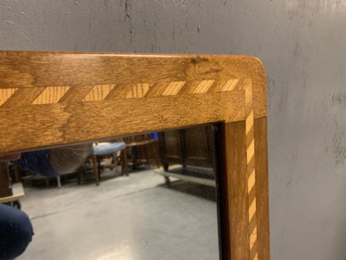 EDWARDIAN INLAID MIRROR - ADDITIONAL PHOTO 3