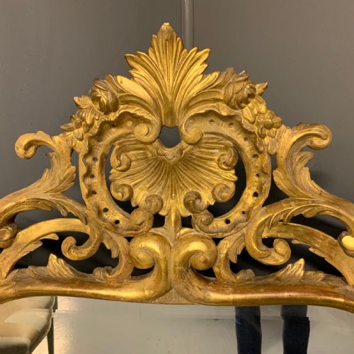 LARGE FRENCH GILTWOOD MIRROR WITH BEVELLED GLASS - ADDITIONAL PHOTO 3