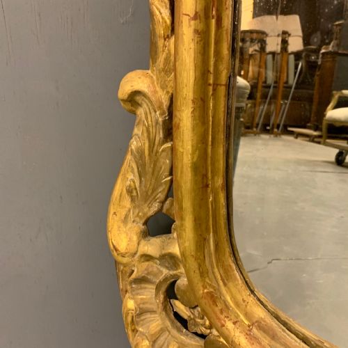 LARGE FRENCH GILTWOOD MIRROR WITH BEVELLED GLASS - ADDITIONAL PHOTO 7