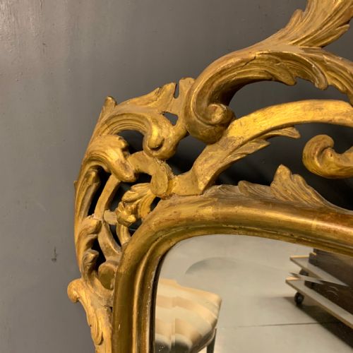 LARGE FRENCH GILTWOOD MIRROR WITH BEVELLED GLASS - ADDITIONAL PHOTO 8