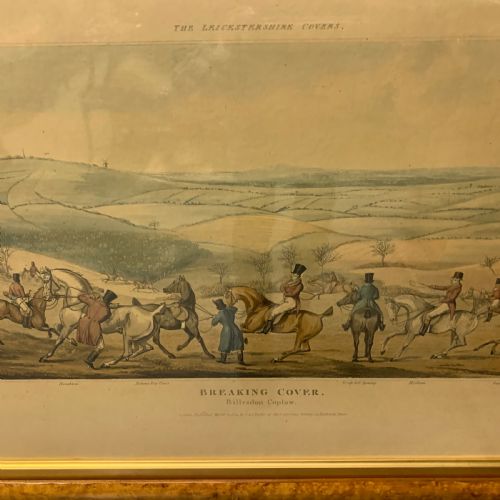 SET OF 4 LEICESTERSHIRE HUNTING SCENES 1814 T SUTHERLAND - ADDITIONAL PHOTO 4