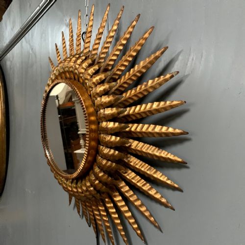 61CM DIAMETER BACK LIT SPANISH SUNBURST MIRROR - ADDITIONAL PHOTO 3