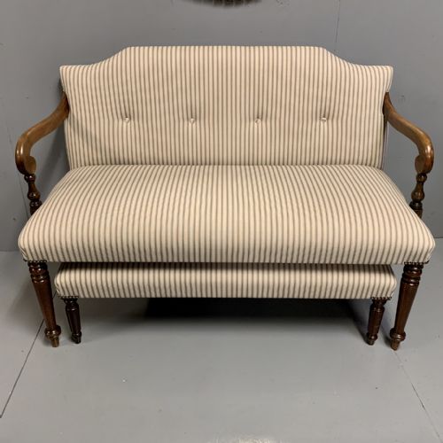 REGENCY 2 SEATER WINDOW SEAT WITH MATCHING STOOL - ADDITIONAL PHOTO 3