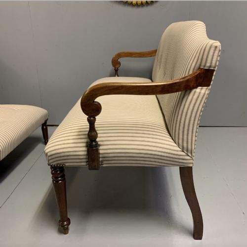 REGENCY 2 SEATER WINDOW SEAT WITH MATCHING STOOL - ADDITIONAL PHOTO 6