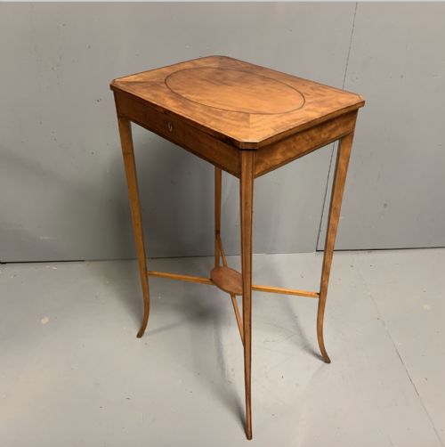 EDWARDIAN SATINWOOD INLAID OCCASIONAL TABLE - ADDITIONAL PHOTO 1