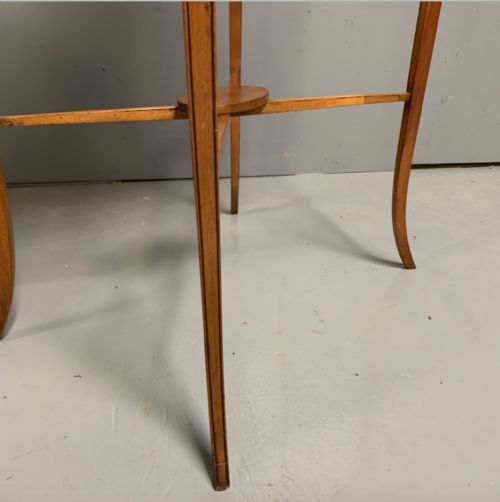 EDWARDIAN SATINWOOD INLAID OCCASIONAL TABLE - ADDITIONAL PHOTO 3
