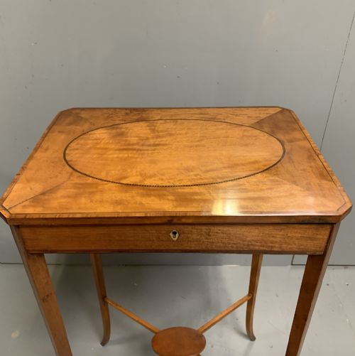 EDWARDIAN SATINWOOD INLAID OCCASIONAL TABLE - ADDITIONAL PHOTO 4