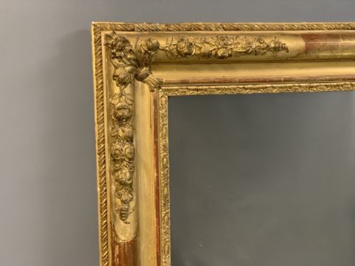 LARGE FRENCH GILT OVERMANTLE MIRROR 165CM - ADDITIONAL PHOTO 3