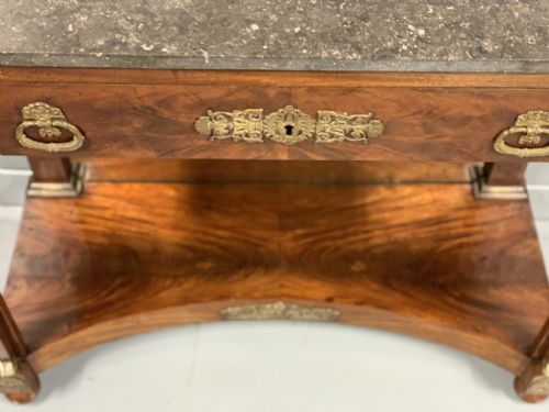 EARLY C19TH FRENCH EMPIRE CONSOLE TABLE - ADDITIONAL PHOTO 3