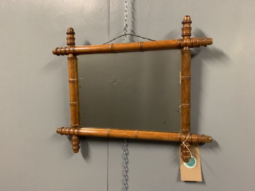 SMALL FRENCH FAUX BAMBOO MIRROR - ADDITIONAL PHOTO 4