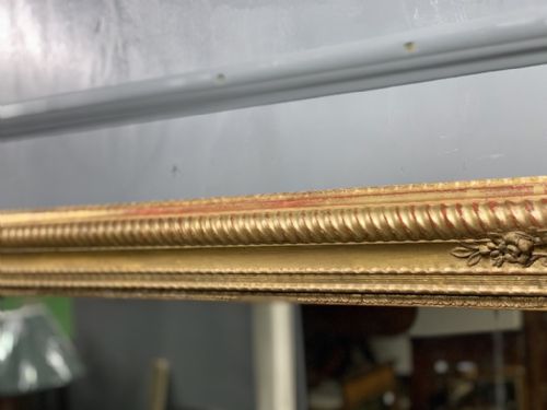 LARGE FRENCH GILT LANDSCAPE MIRROR - ADDITIONAL PHOTO 1