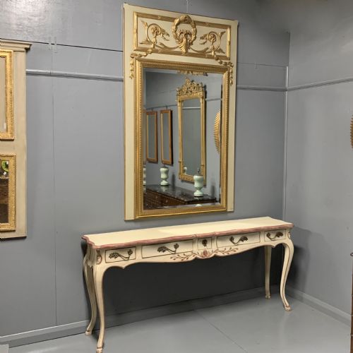 LARGE FRENCH C19TH TRUMEAU MIRROR - ADDITIONAL PHOTO 6