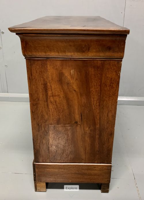 BURR WALNUT COMMODE CHEST OF DRAWERS - ADDITIONAL PHOTO 8