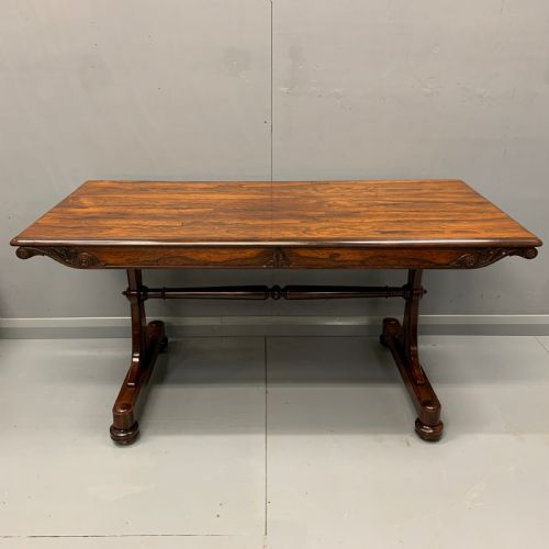 regency rosewood library table - CATEGORY: ANTIQUE TABLES - DATED REGENCY