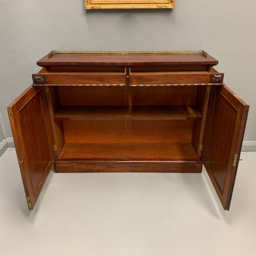 SLIM LATE GEORGIAN TWO DOOR CABINET - ADDITIONAL PHOTO 7