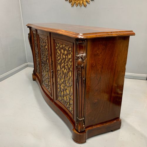 GILLOWS OF LANCASTER SERPENTINE ROSEWOOD SIDEBOARD - ADDITIONAL PHOTO 4