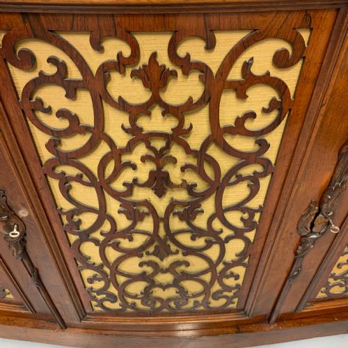 GILLOWS OF LANCASTER SERPENTINE ROSEWOOD SIDEBOARD - ADDITIONAL PHOTO 5