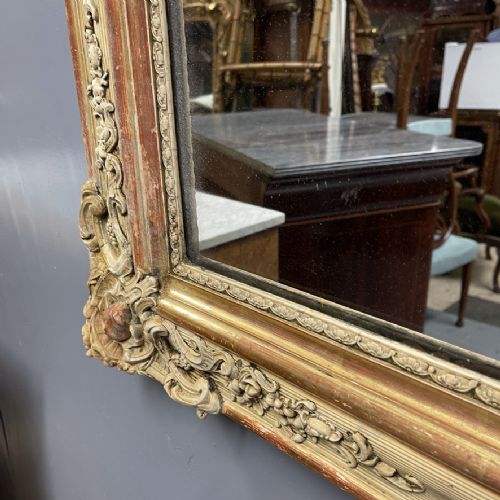 fig 2. Large French landscape paint and gilt mirror