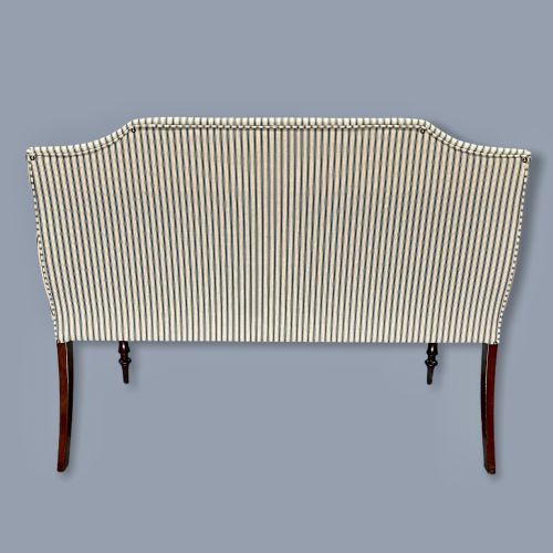 REGENCY OCCASIONAL SOFA WITH STOOL NEWLY UPHOLSTERED - ADDITIONAL PHOTO 10