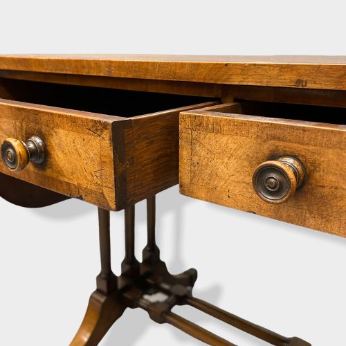 REGENCY FREESTANDING WALNUT SOFA TABLE - ADDITIONAL PHOTO 6